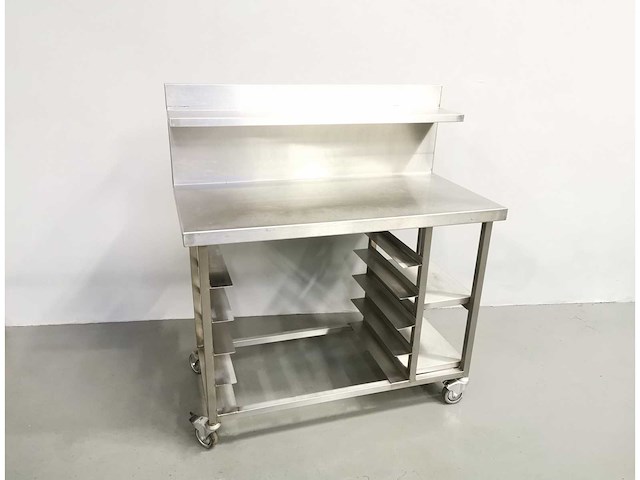 Proffil - stalen - roestvrijstalen werktafel - afbeelding 1 van  2