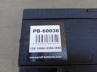Profi batteries calcium smf 12v 100ah - afbeelding 2 van  2
