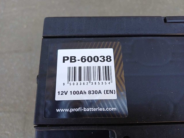 Profi batteries calcium smf 12v 100ah - afbeelding 2 van  2