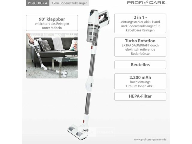 Proficare accu stofzuiger - afbeelding 4 van  10