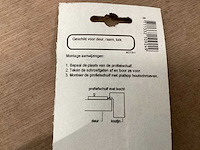Profielschuif 60 mm messing (100x) - afbeelding 4 van  5