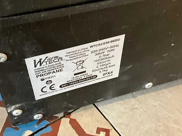 Profile heater op flessengas (3x) - afbeelding 6 van  6