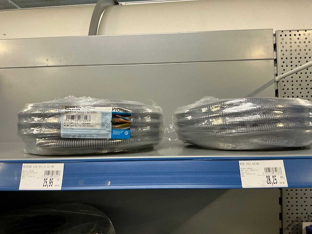 Profile rollen elektriciteitskabel en geribde buis (38x) - afbeelding 3 van  11