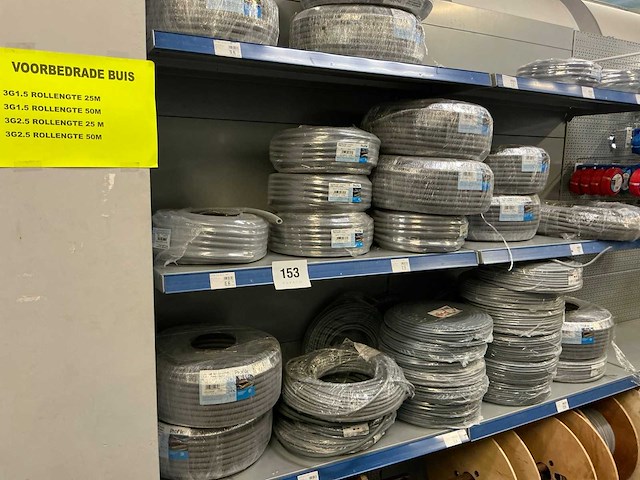 Profile rollen elektriciteitskabel en geribde buis (38x) - afbeelding 1 van  11