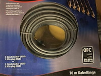 Profitec high end audio kabel 3rca plug 6mm 20m - afbeelding 2 van  2