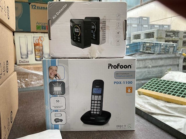 Profoon pdx-1100 huistelefoon + luchtkwaliteit monitor - afbeelding 1 van  1