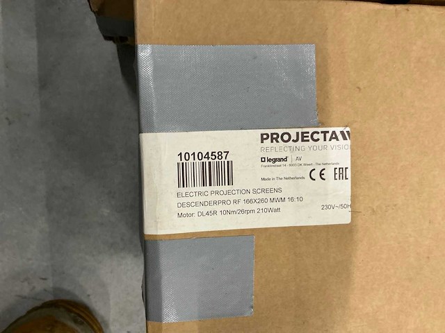 Projecta elektrisch inbouw projectiescherm - afbeelding 3 van  3