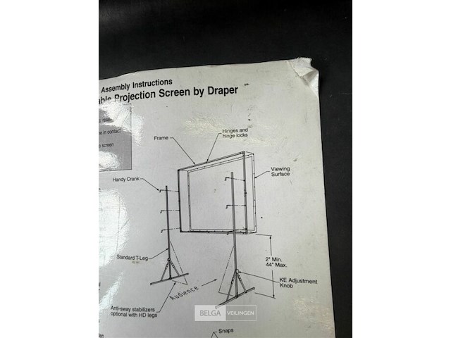 Projectiescherm draper - afbeelding 1 van  5