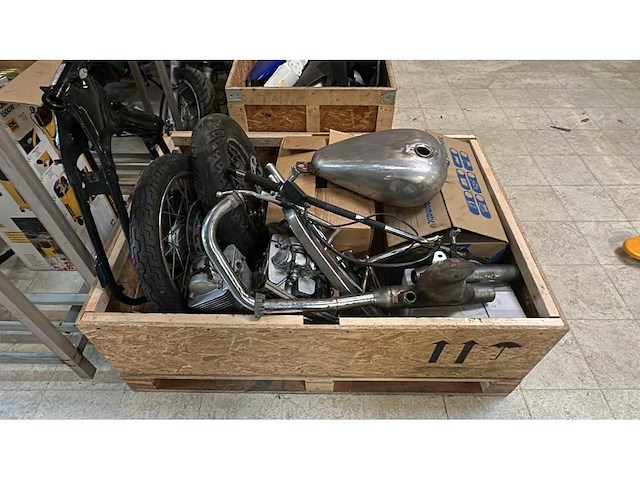 Projectmotor (in onderdelen) - yamaha virago 125cc - afbeelding 1 van  20