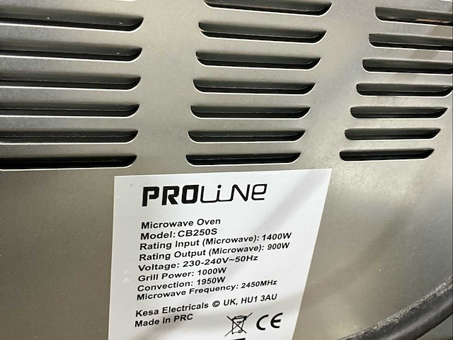 Proline cb250s magnetron - grill - afbeelding 5 van  6