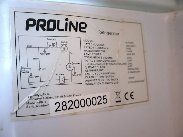 Proline koelkast - afbeelding 7 van  8