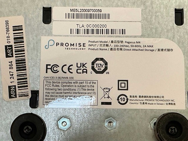 Promise pegasus m4 externe harde schijf - afbeelding 2 van  2