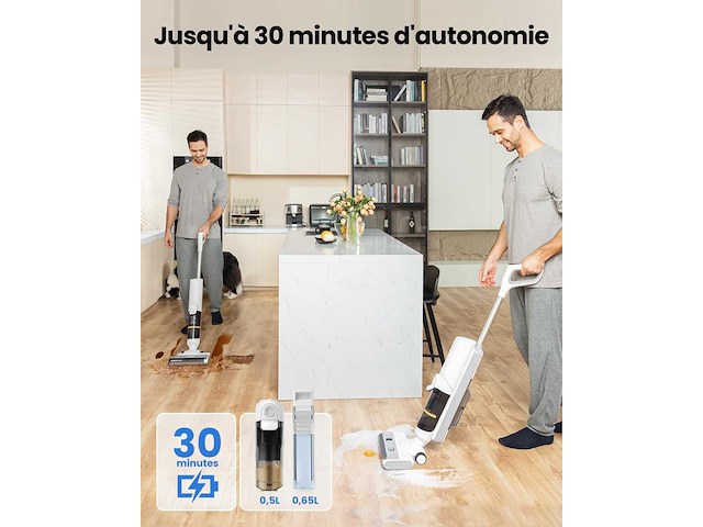 Proscenic f10 pro natte & droge stofzuiger, draadloze stofzuiger & dweil - afbeelding 4 van  6