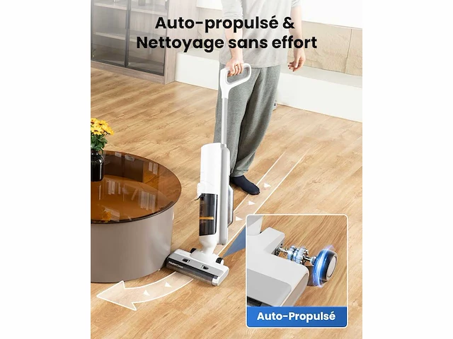 Proscenic f10 pro natte & droge stofzuiger, draadloze stofzuiger & dweil - afbeelding 6 van  6