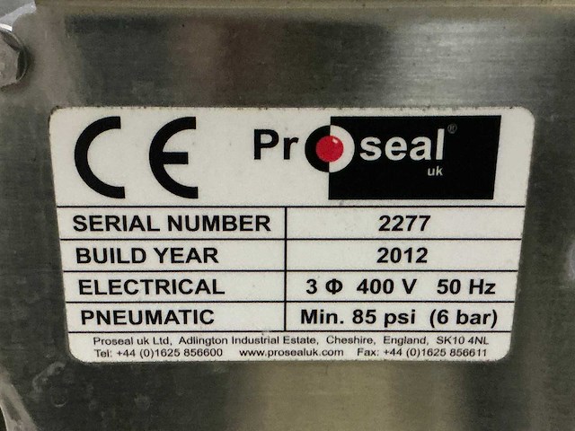 Proseal gto verpakkingsmachine - afbeelding 3 van  3