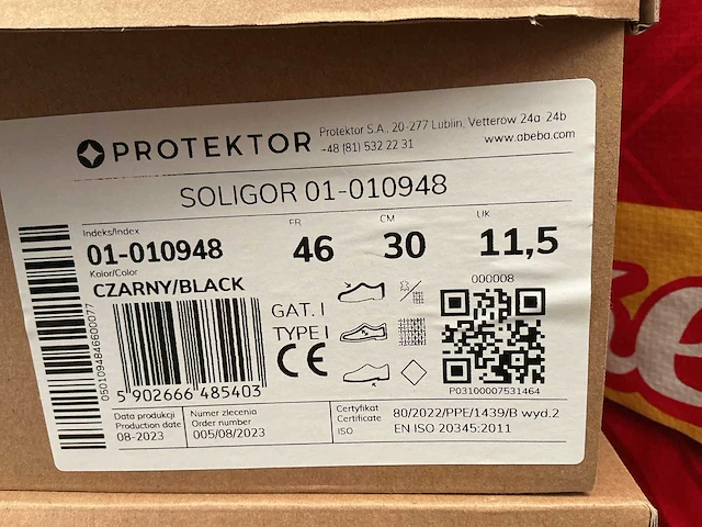 Protector soligor werkschoenen (2x) - afbeelding 2 van  2