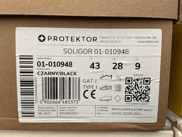 Protector soligor werkschoenen (2x) - afbeelding 2 van  2