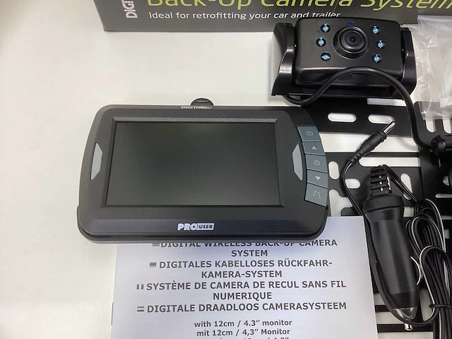 Prouser achteruitrijcamera set met 2 camera's 4,3” - afbeelding 12 van  13