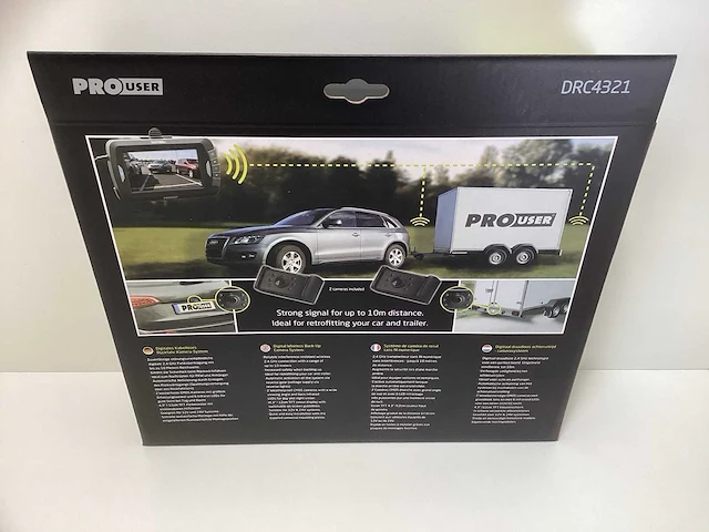 Prouser achteruitrijcamera set met 2 camera's 4,3” - afbeelding 4 van  13