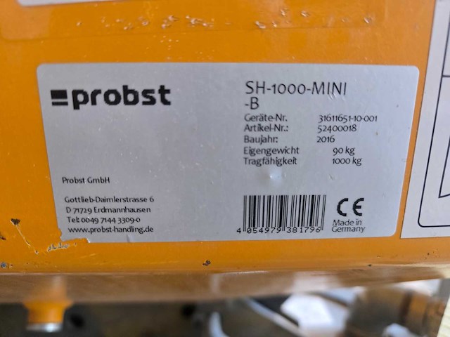 Proust sh 1000 liftzuignap - afbeelding 8 van  8