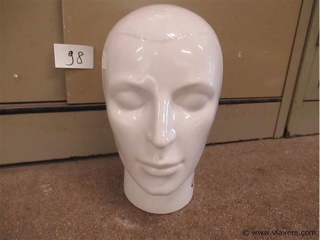 Pruik hoofd - afbeelding 1 van  2