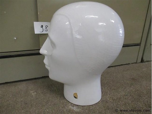 Pruik hoofd - afbeelding 2 van  2