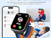 Pthtechus 4g smartwatch voor kinderen - afbeelding 3 van  5