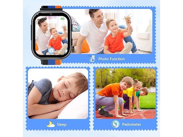 Pthtechus 4g smartwatch voor kinderen - afbeelding 4 van  5