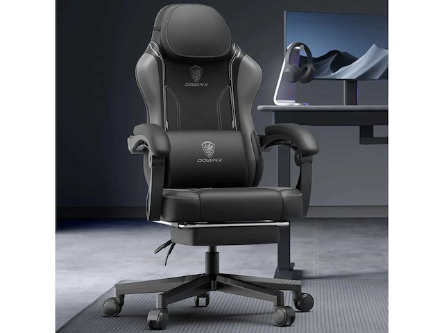 Pu leren gamingstoel - afbeelding 2 van  7