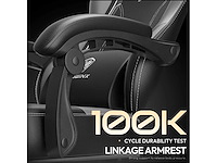 Pu leren gamingstoel - afbeelding 5 van  7