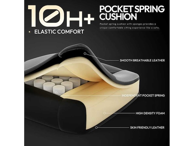 Pu leren gamingstoel - afbeelding 6 van  7