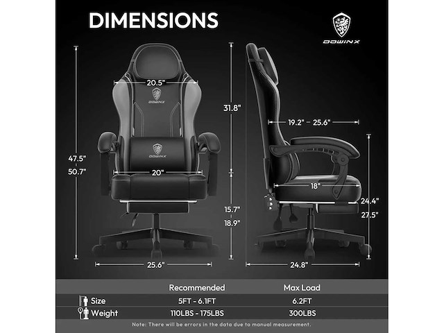 Pu leren gamingstoel - afbeelding 7 van  7