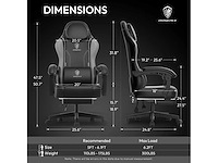 Pu leren gamingstoel - afbeelding 7 van  7