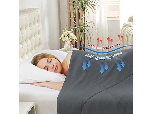 Puredown® koelende zomerdeken (200 x 200 cm) - afbeelding 2 van  4