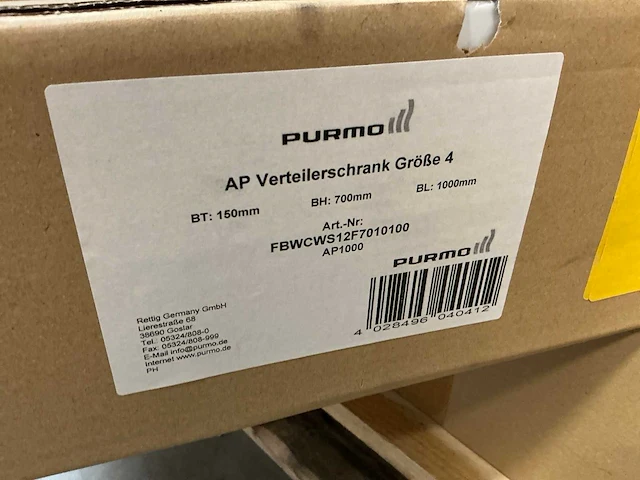 Purmo ap1000 inbouwkast voor collectoren (2x) - afbeelding 5 van  5