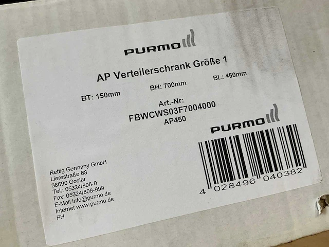 Purmo ap450 inbouwkast voor collectoren (2x) - afbeelding 3 van  5