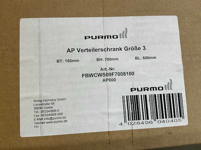 Purmo ap800 inbouwkast voor collectoren (2x) - afbeelding 4 van  5