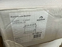 Purmo radson rvs vloerverwarming verdeler (6 circuits) (2x) - afbeelding 4 van  4