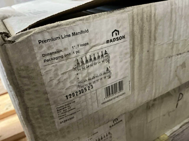 Purmo radson rvs vloerverwarming verdeler (7 circuits) - afbeelding 4 van  4