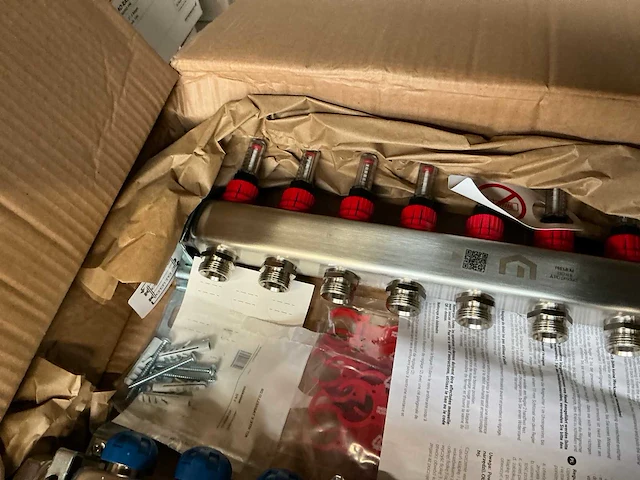 Purmo radson rvs vloerverwarming verdeler (9 circuits) - afbeelding 2 van  5