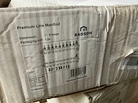 Purmo radson rvs vloerverwarming verdeler (9 circuits) - afbeelding 5 van  5