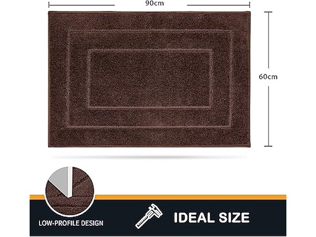 Purrugs vuilmat 60x90cm bruin - afbeelding 2 van  3