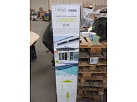 Push-ip system wandgemonteerde parasol ø 3 m grijs janeiro - hesperide - afbeelding 2 van  11