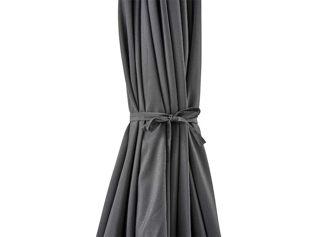 Push-ip system wandgemonteerde parasol ø 3 m grijs janeiro - hesperide - afbeelding 3 van  10