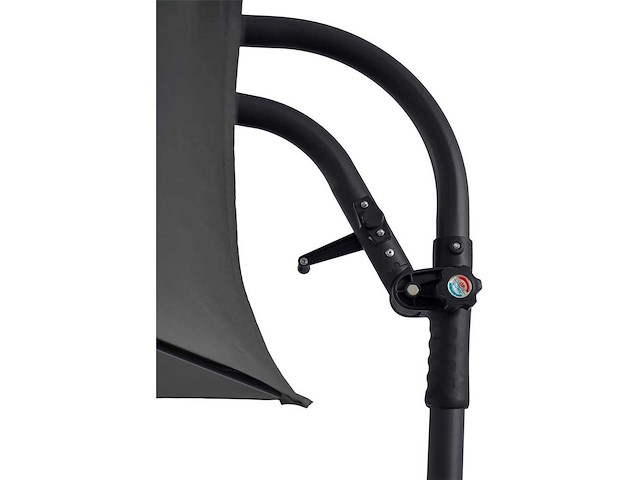 Push-ip system wandgemonteerde parasol ø 3 m grijs janeiro - hesperide - afbeelding 6 van  10