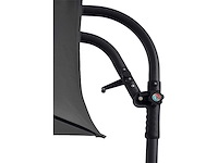 Push-ip system wandgemonteerde parasol ø 3 m grijs janeiro - hesperide - afbeelding 6 van  10