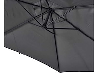 Push-ip system wandgemonteerde parasol ø 3 m grijs janeiro - hesperide - afbeelding 8 van  10