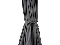 Push-ip system wandgemonteerde parasol ø 3 m grijs janeiro - hesperide - afbeelding 3 van  6