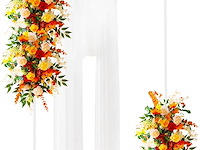 Putros metalen boog achtergrond stand - afbeelding 1 van  3