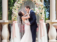 Putros metalen boog achtergrond stand - afbeelding 3 van  3